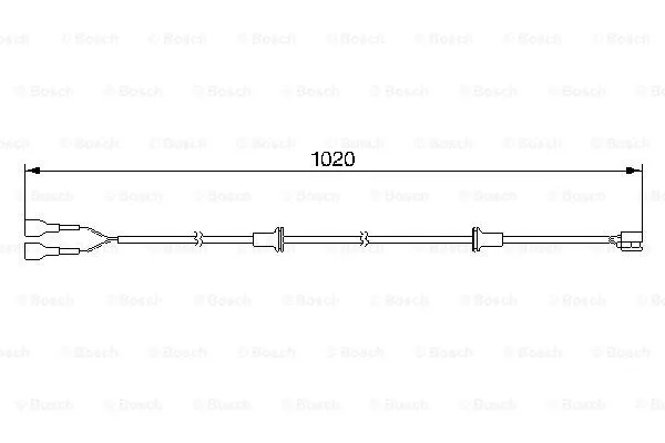 1 987 474 976 BOSCH Сигнализатор, износ тормозных колодок (фото 1)