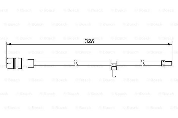 1 987 474 984 BOSCH Сигнализатор, износ тормозных колодок (фото 1)