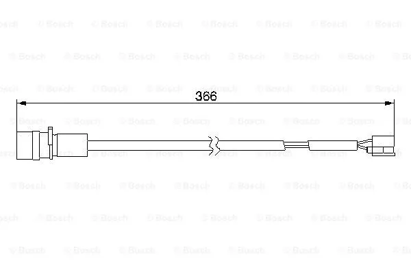 1 987 474 986 BOSCH Сигнализатор, износ тормозных колодок (фото 1)