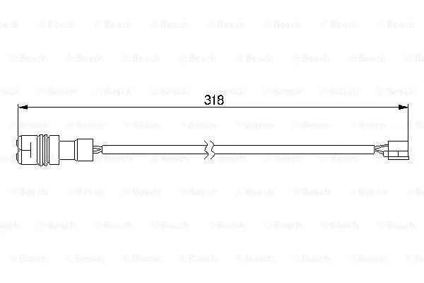 1 987 474 988 BOSCH Сигнализатор, износ тормозных колодок (фото 1)