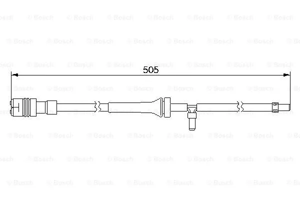 1 987 474 997 BOSCH Сигнализатор, износ тормозных колодок (фото 1)