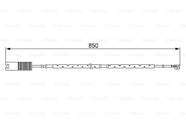 1 987 474 998 BOSCH Сигнализатор, износ тормозных колодок (фото 1)