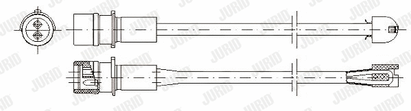 581311 JURID Сигнализатор, износ тормозных колодок (фото 1)