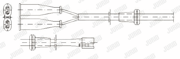 581317 JURID Сигнализатор, износ тормозных колодок (фото 1)