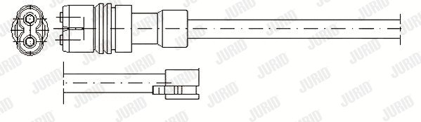 581321 JURID Сигнализатор, износ тормозных колодок (фото 1)
