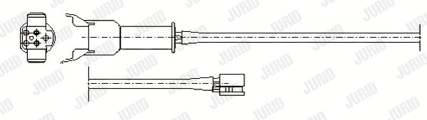 581328 JURID Сигнализатор, износ тормозных колодок (фото 1)