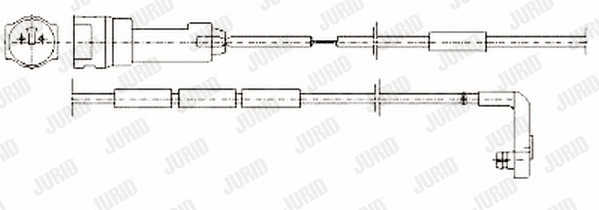 581336 JURID Сигнализатор, износ тормозных колодок (фото 1)