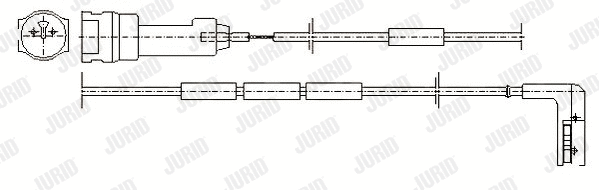 581338 JURID Сигнализатор, износ тормозных колодок (фото 1)