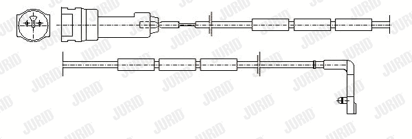 581340 JURID Сигнализатор, износ тормозных колодок (фото 1)