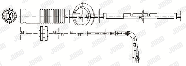 581358 JURID Сигнализатор, износ тормозных колодок (фото 2)