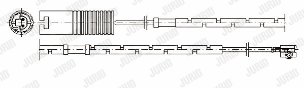 581359 JURID Сигнализатор, износ тормозных колодок (фото 2)