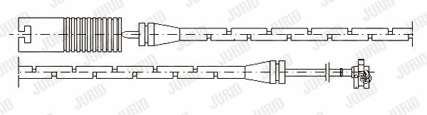 581382 JURID Сигнализатор, износ тормозных колодок (фото 1)