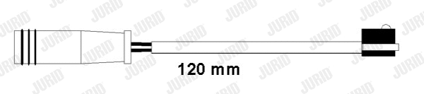 581441 JURID Сигнализатор, износ тормозных колодок (фото 1)