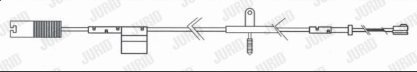 581490 JURID Сигнализатор, износ тормозных колодок (фото 1)