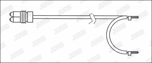 581508 JURID Сигнализатор, износ тормозных колодок (фото 1)