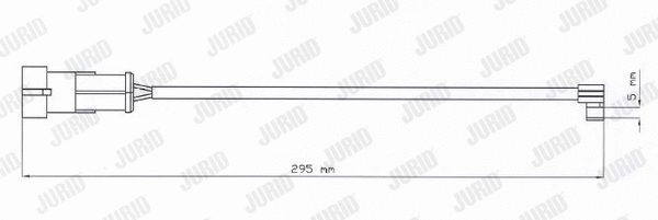 587024 JURID Сигнализатор, износ тормозных колодок (фото 2)