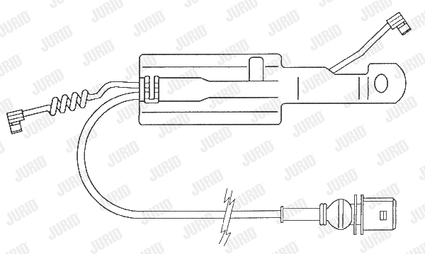 587034 JURID Сигнализатор, износ тормозных колодок (фото 1)