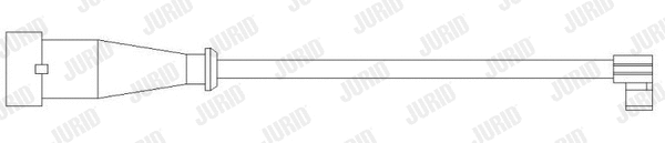 587038 JURID Сигнализатор, износ тормозных колодок (фото 1)