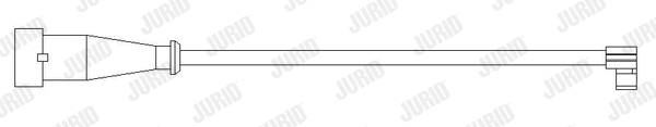 587039 JURID Сигнализатор, износ тормозных колодок (фото 1)