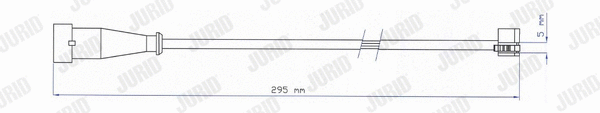FAI115 JURID Сигнализатор, износ тормозных колодок (фото 1)