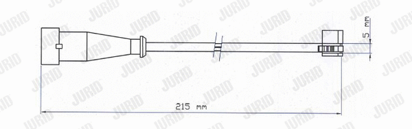 FAI177 JURID Сигнализатор, износ тормозных колодок (фото 1)