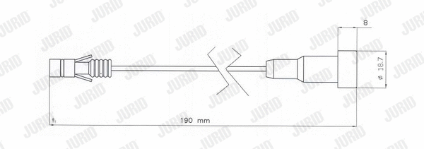 FAI202 JURID Сигнализатор, износ тормозных колодок (фото 1)