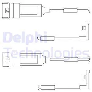 LZ0123 DELPHI Сигнализатор, износ тормозных колодок (фото 1)