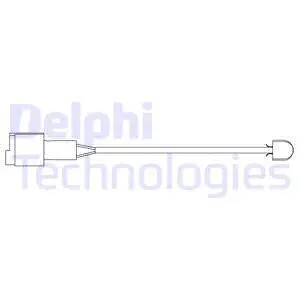 LZ0138 DELPHI Сигнализатор, износ тормозных колодок (фото 1)