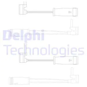 LZ0163 DELPHI Сигнализатор, износ тормозных колодок (фото 1)