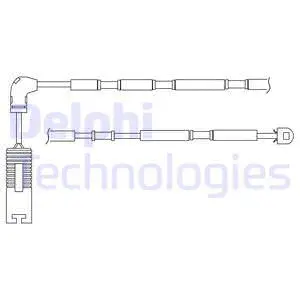 LZ0182 DELPHI Сигнализатор, износ тормозных колодок (фото 1)