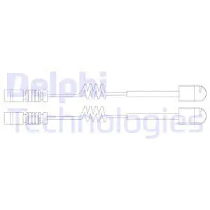 LZ0191 DELPHI Сигнализатор, износ тормозных колодок (фото 1)