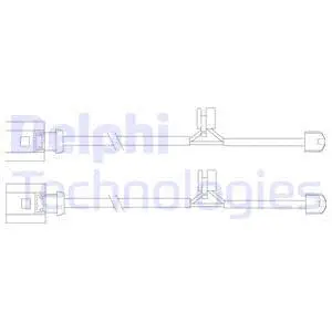 LZ0205 DELPHI Сигнализатор, износ тормозных колодок (фото 1)