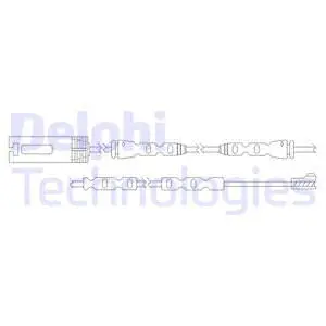 LZ0253 DELPHI Сигнализатор, износ тормозных колодок (фото 1)