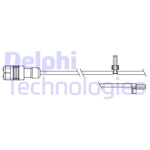 LZ0264 DELPHI Сигнализатор, износ тормозных колодок (фото 1)