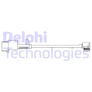 LZ0293 DELPHI Сигнализатор, износ тормозных колодок (фото 1)
