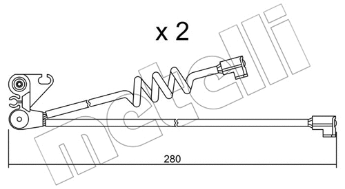 SU.169K METELLI Сигнализатор, износ тормозных колодок (фото 1)