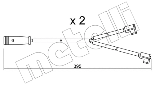 SU.174K METELLI Сигнализатор, износ тормозных колодок (фото 1)