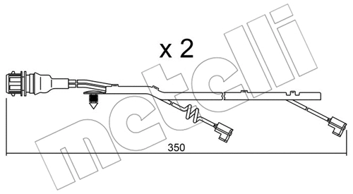 SU.182K METELLI Сигнализатор, износ тормозных колодок (фото 1)