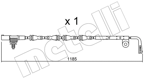 SU.229 METELLI Сигнализатор, износ тормозных колодок (фото 1)