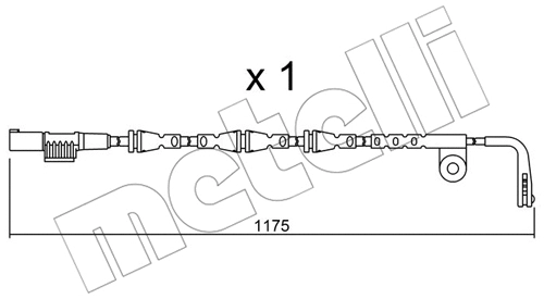 SU.253 METELLI Сигнализатор, износ тормозных колодок (фото 1)