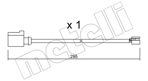 SU.273 METELLI Сигнализатор, износ тормозных колодок (фото 1)
