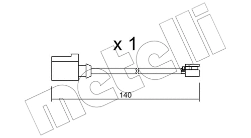SU.274 METELLI Сигнализатор, износ тормозных колодок (фото 1)