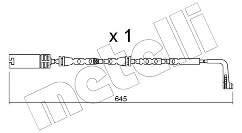 SU.297 METELLI Сигнализатор, износ тормозных колодок (фото 1)