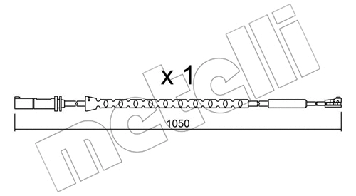 SU.310 METELLI Сигнализатор, износ тормозных колодок (фото 1)