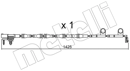 SU.316 METELLI Сигнализатор, износ тормозных колодок (фото 1)