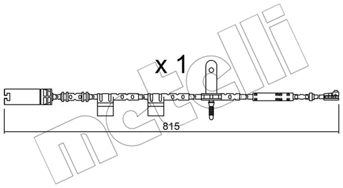 SU.324 METELLI Сигнализатор, износ тормозных колодок (фото 1)