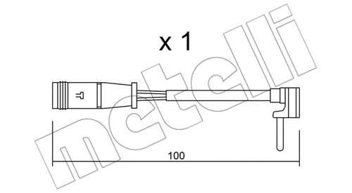 SU.330 METELLI Сигнализатор, износ тормозных колодок (фото 1)