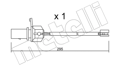 SU.331 METELLI Сигнализатор, износ тормозных колодок (фото 1)