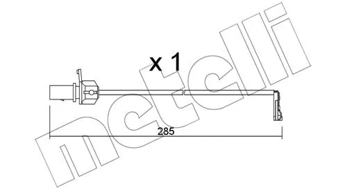 SU.345 METELLI Сигнализатор, износ тормозных колодок (фото 1)