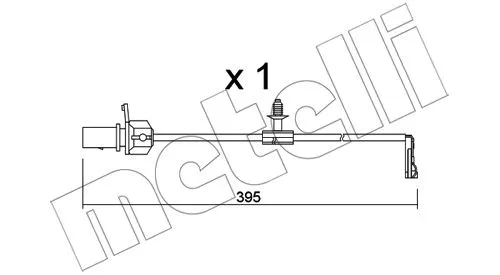 SU.346 METELLI Сигнализатор, износ тормозных колодок (фото 1)